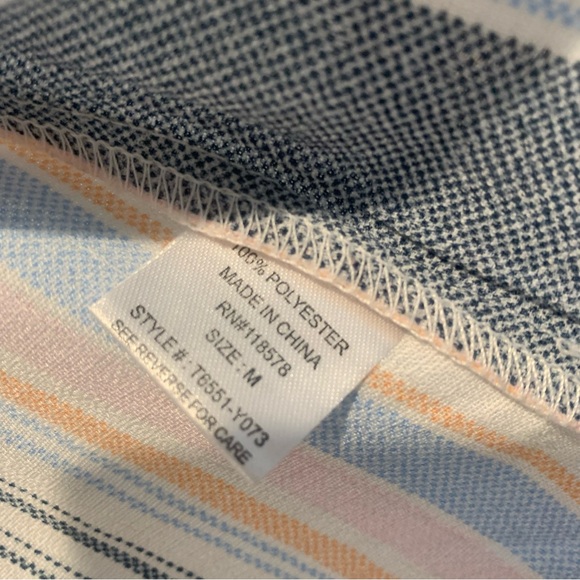 Haute project blouse long sleeve stripe size medium  used as kimono - Picture 9 of 9